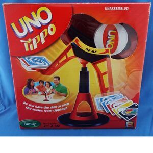 UNO Tippo Game of Skill Mattel Discontinued 2009 Complete Parts - No Manual
